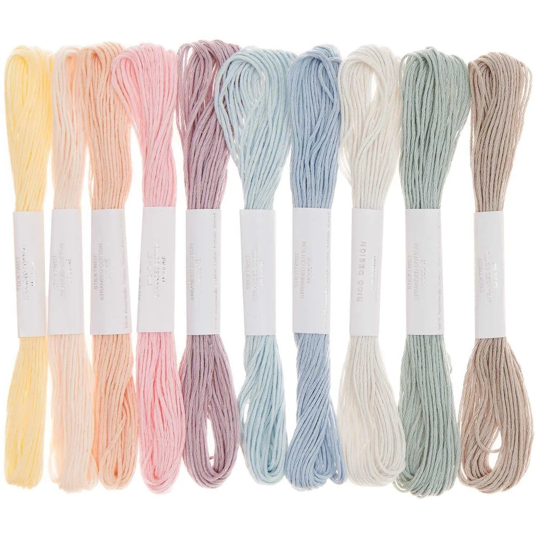 Stickgarn Set - Pastell - 10teilig - Rico Design