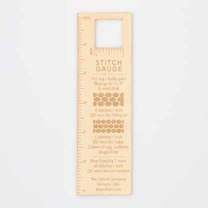 Holz-Stichmaß – Punch Needle Zählhilfe - Oxford Company