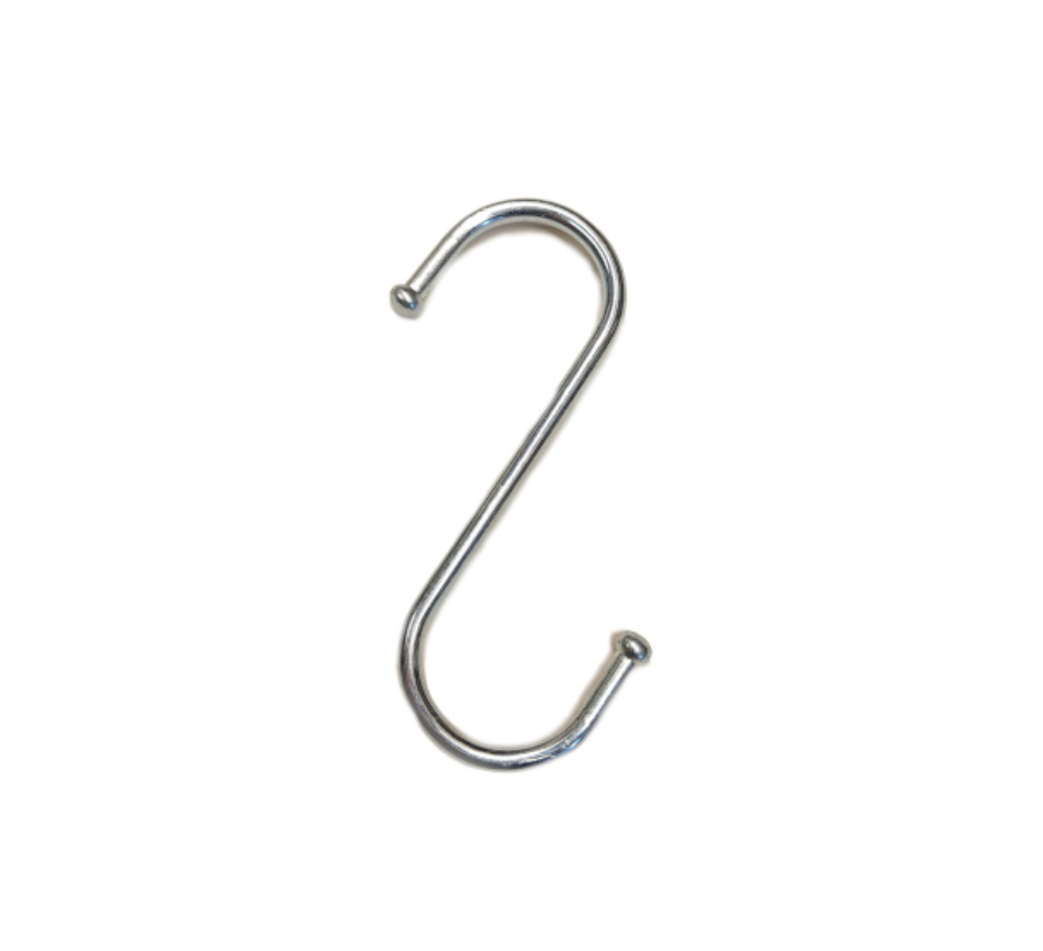 S-Shaped Hook - 7cm - silver - Craftinglove