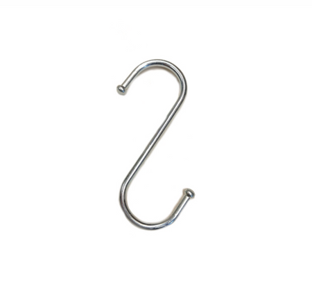 S-Shaped Hook - 7cm - silver - Craftinglove