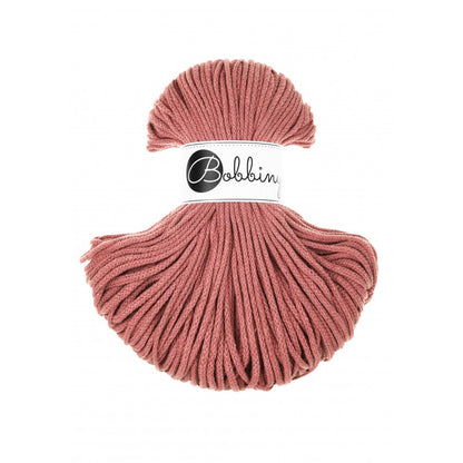 Bobbiny Junior geflochtene Baumwollkordel, 3mm und 100m, in Peony