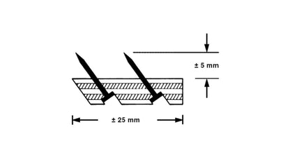 Roberts carpet gripper strip close-up detail