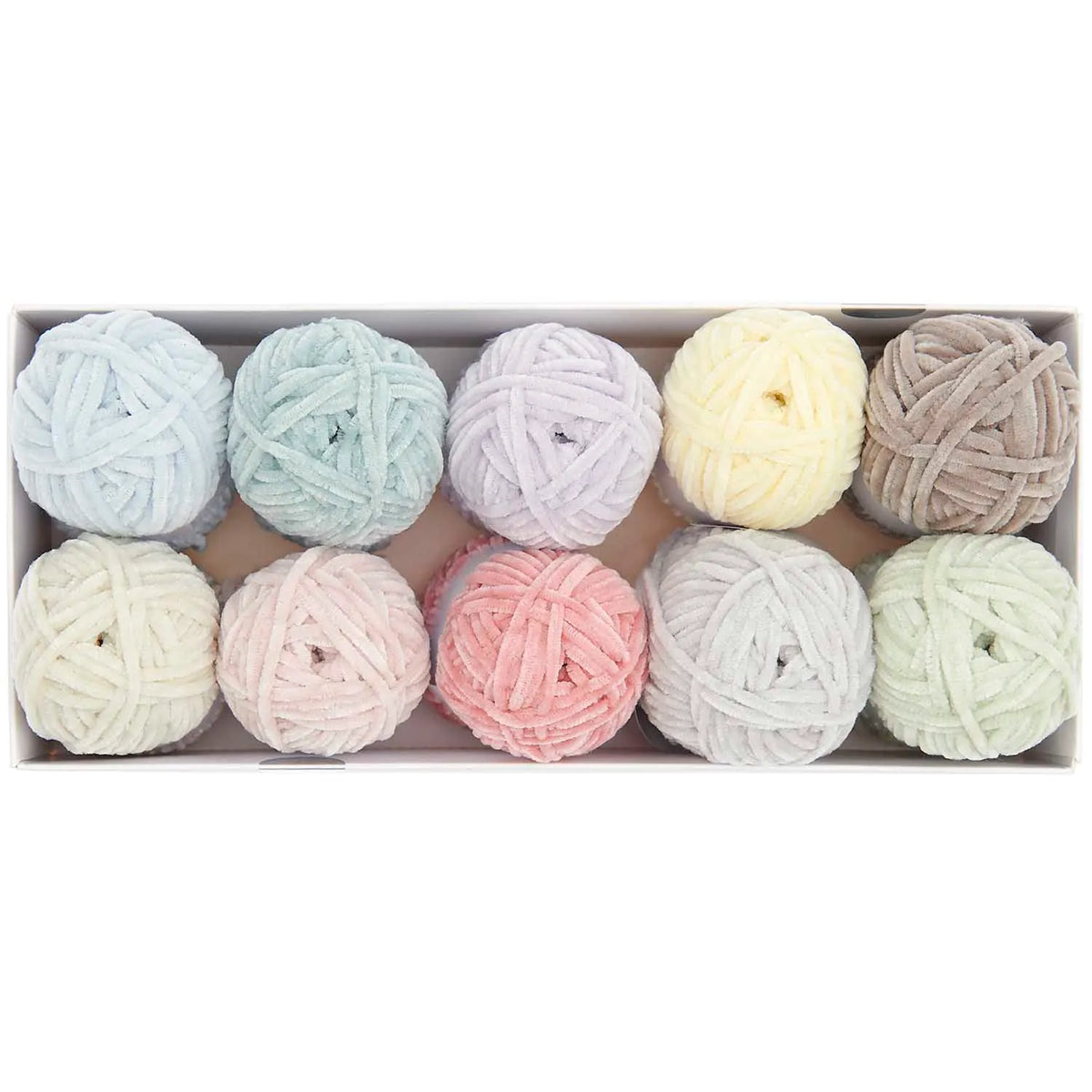 Ricorumi chenille yarn, pastel set of 10 x 25g by Rico Design