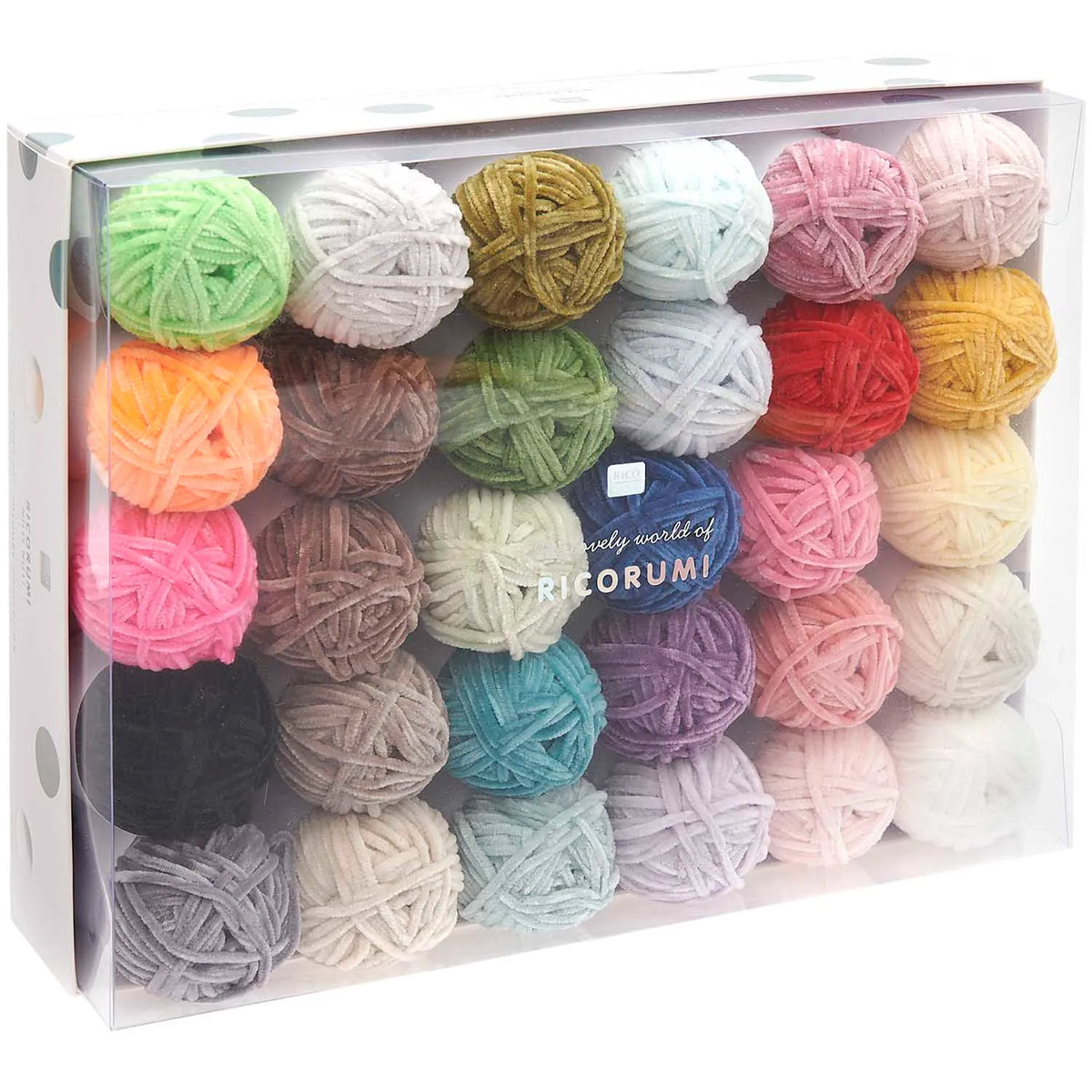 Ricorumi chenille yarn, set of 30 x 25g by Rico Design