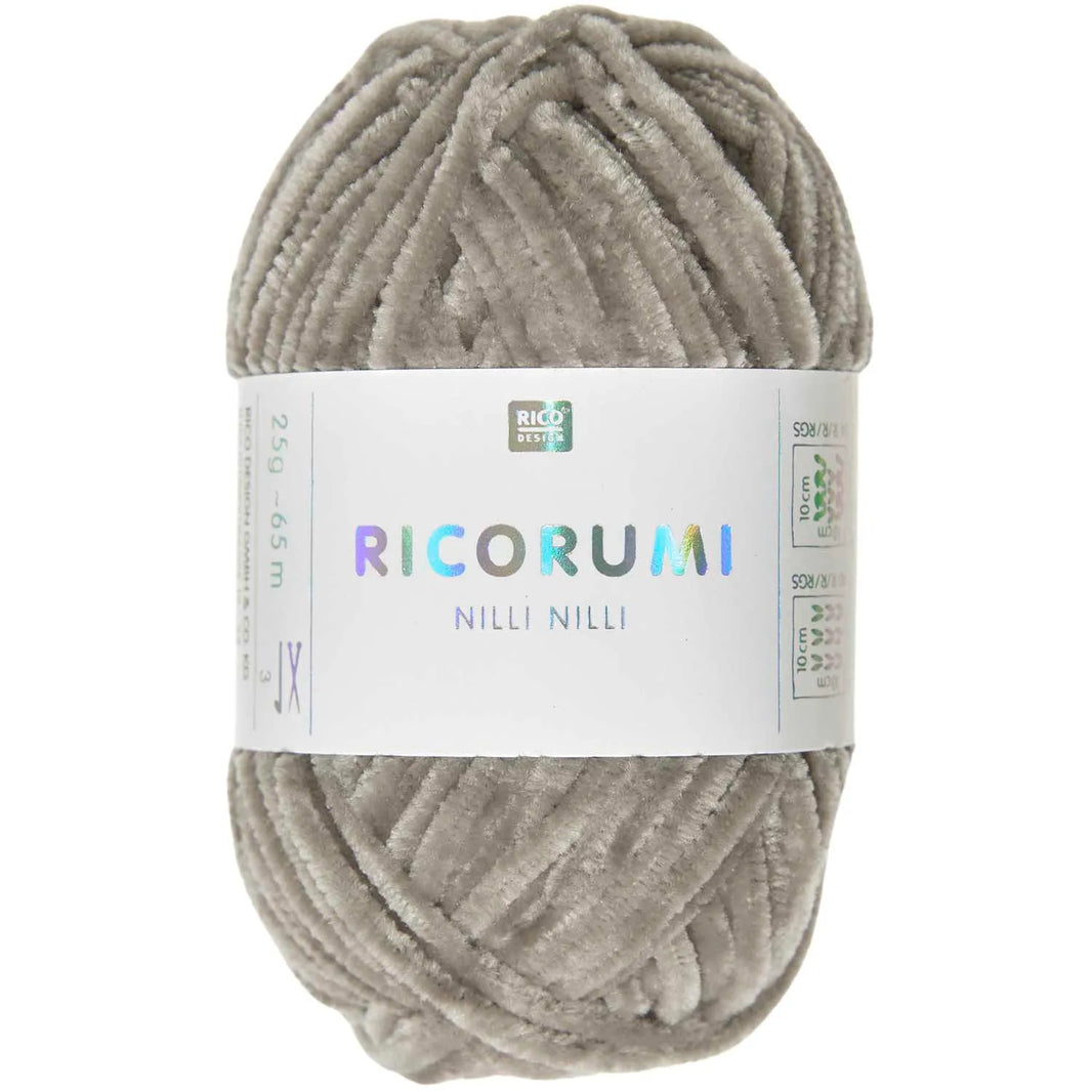Ricorumi chenille yarn in beige, 25g ball by Rico Design
