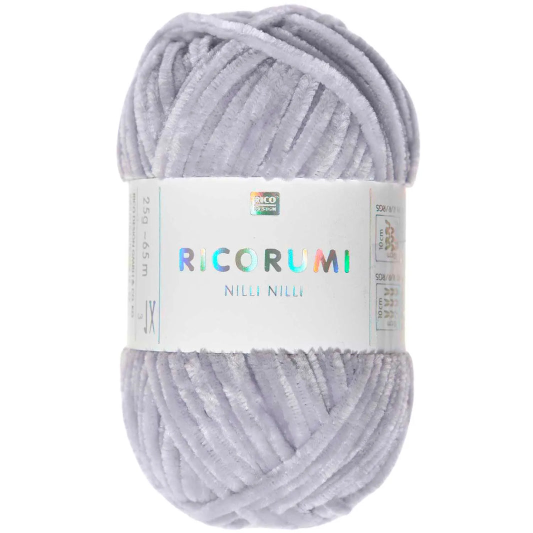 Ricorumi chenille yarn in lilac, 25g ball by Rico Design
