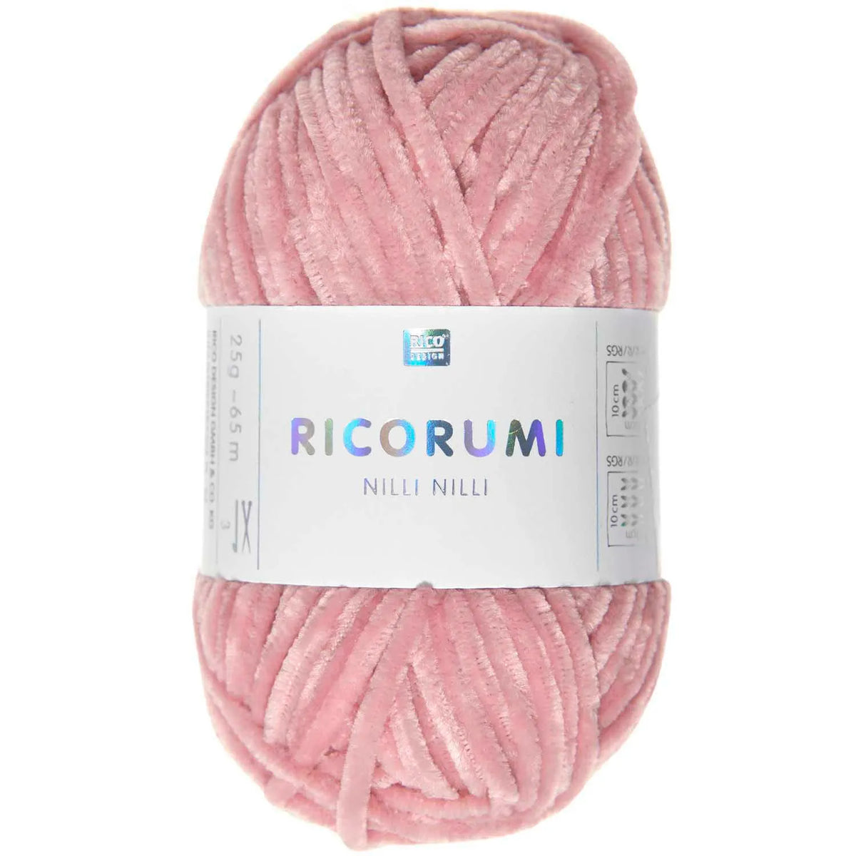 Ricorumi chenille yarn in salmon, 25g ball by Rico Design