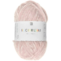 Ricorumi chenille yarn in powder pink, 25g ball by Rico Design