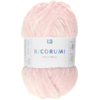 Ricorumi chenille yarn in pink, 25g ball by Rico Design
