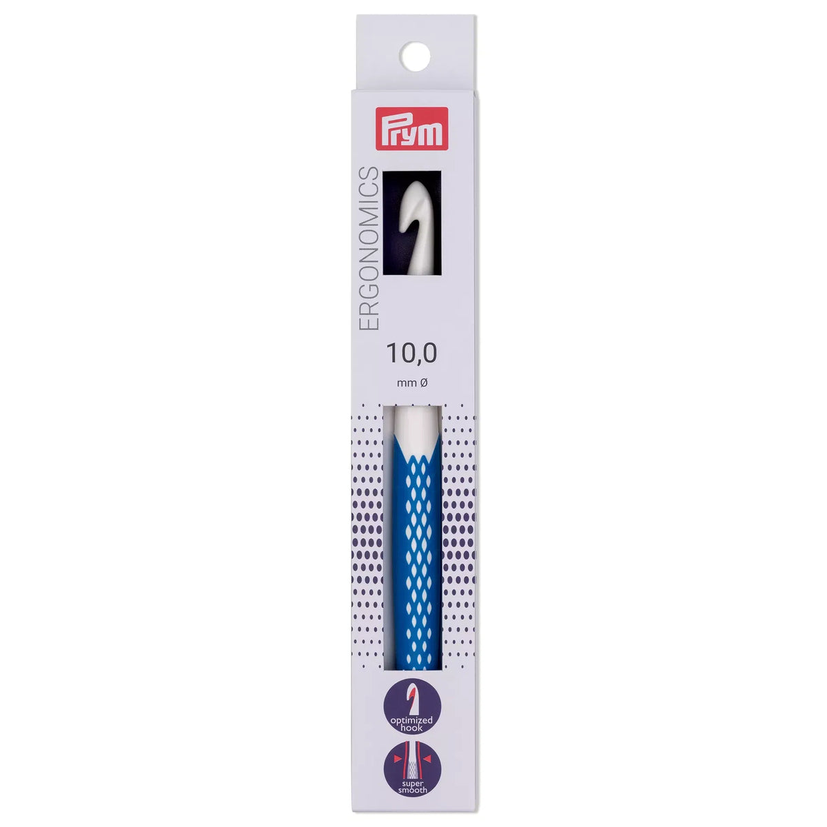 Prym ergonomic crochet hook, 10mm size