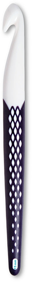 Prym ergonomic crochet hook 12mm, soft-grip handle