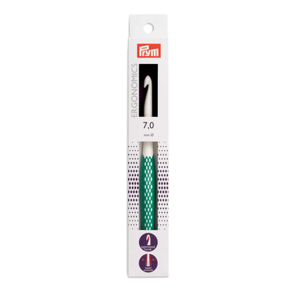 Prym ergonomic wool crochet hook, 7mm and 17cm long