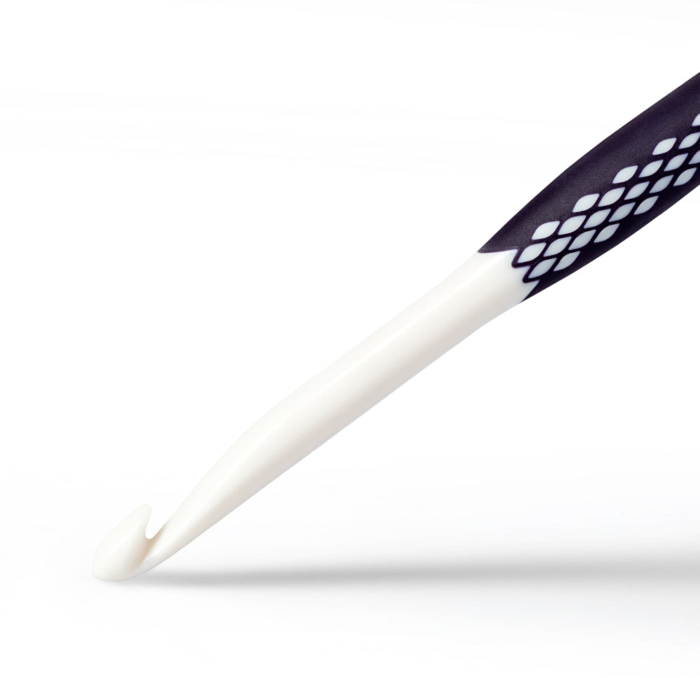 Prym ergonomic wool crochet hook 8mm, soft-grip handle