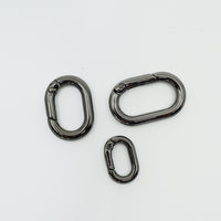 Oval Carabiner - gunmetal