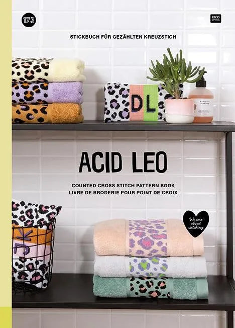 Embroidery pattern book 'Acid Leo' by Rico Design