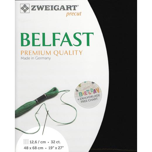 Belfast linen embroidery fabric in a warm shade