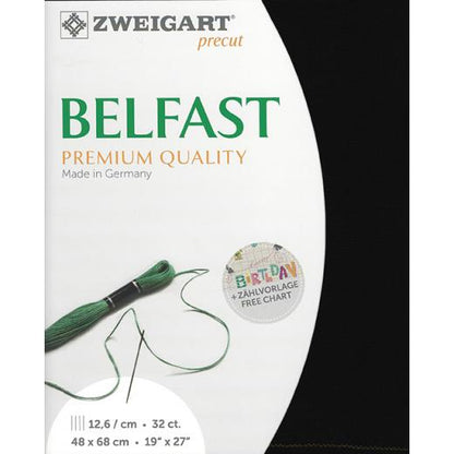 Belfast linen embroidery fabric in a warm shade