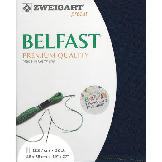 Belfast linen embroidery fabric, colour swatch