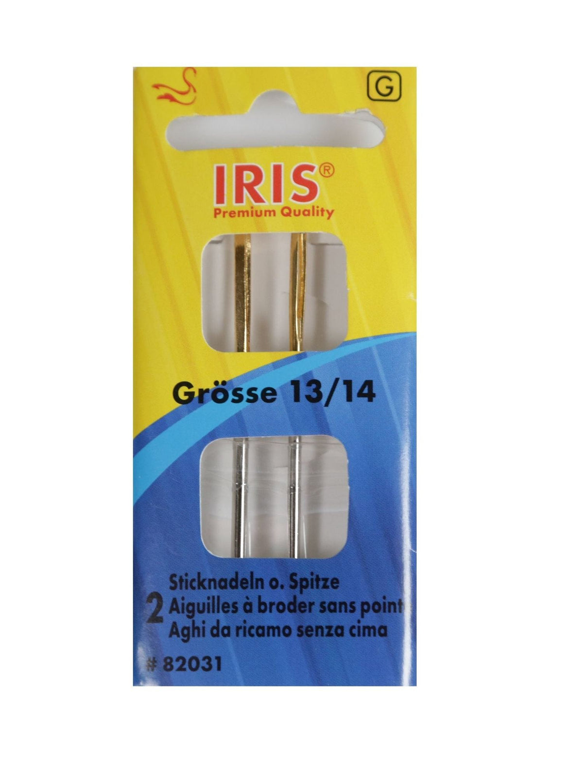Iris Sticknadel ohne Spitze, Grösse 13/14