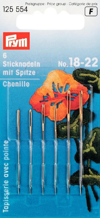 Prym Sticknadeln mit Spitze, Nr. 18-22