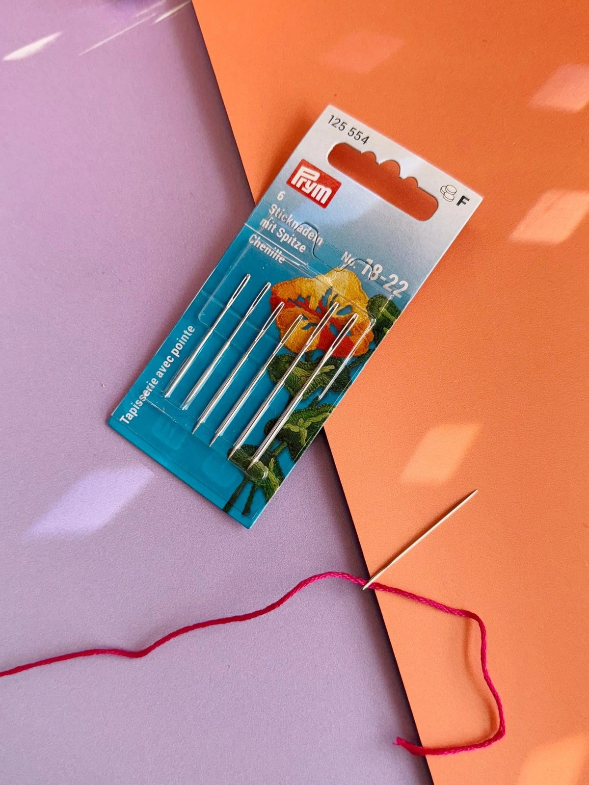 Prym Sticknadeln in Silber, Verpackungsansicht