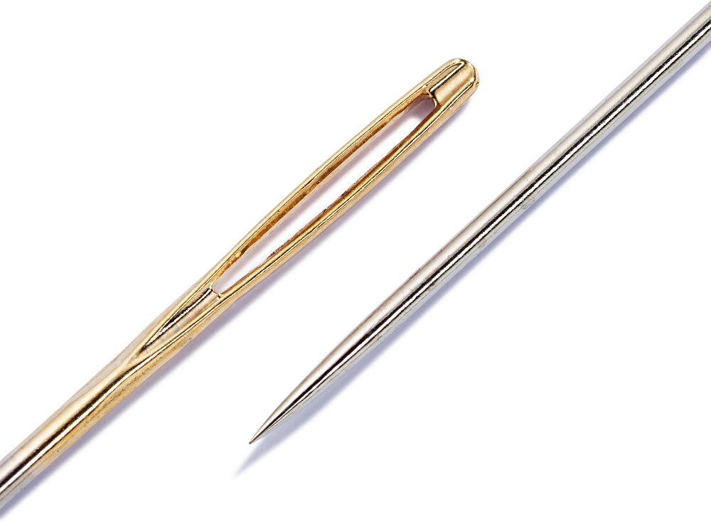 Prym Sticknadeln mit Spitze, Nahaufnahme