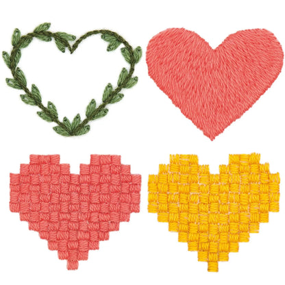 Traced embroidery kit 'Hearts' by Rico Design
