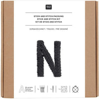 Vorgezeichnetes Stickset 'Letters' von Rico Design
