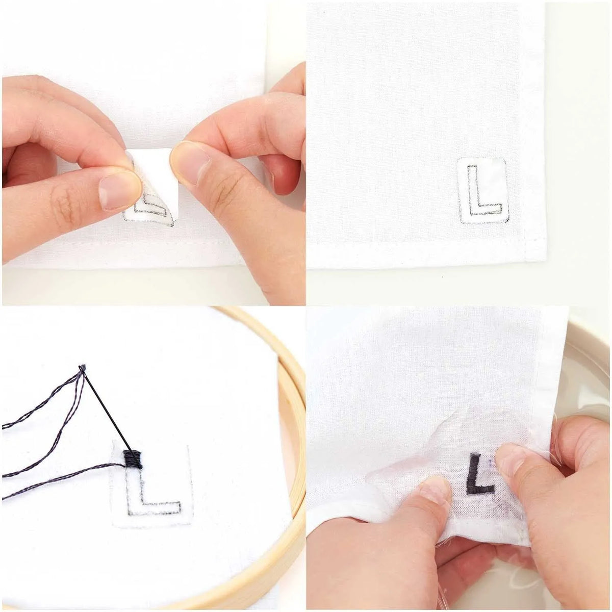 Vorgezeichnetes Stickset 'Letters' von Rico Design