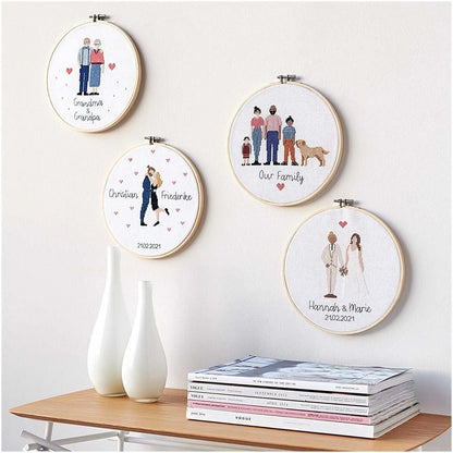 Kreuzstich-Stickset 'Lovebirds', 20cm von Rico Design