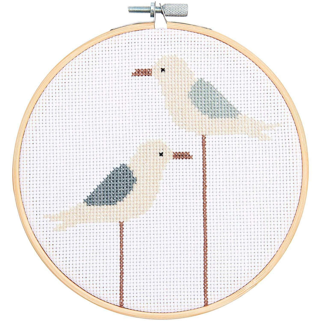 Cross-stitch embroidery kit 'Seagul', 15cm by Rico Design