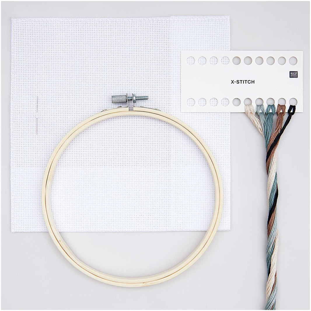 Cross-stitch embroidery kit 'Seagul', 15cm by Rico Design
