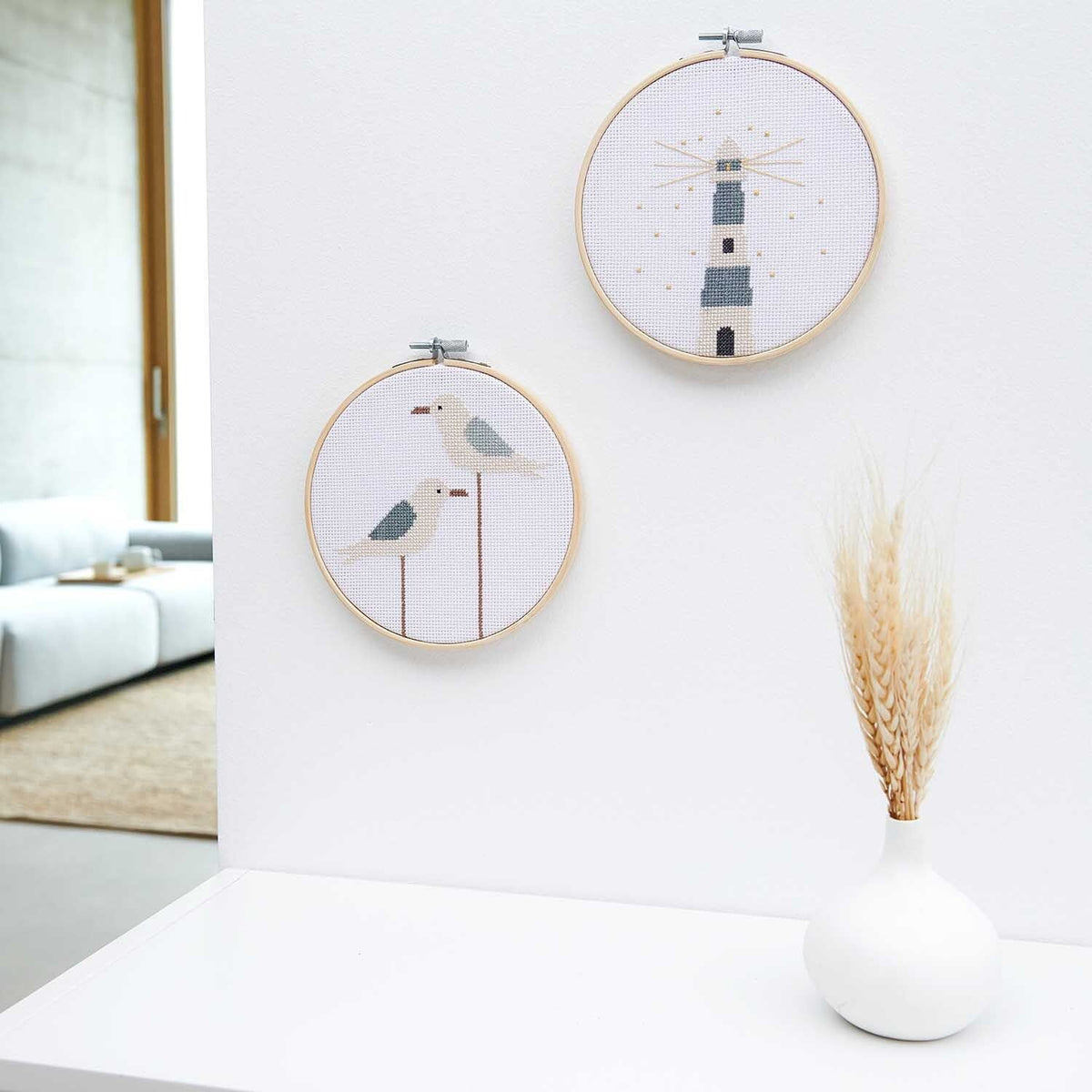 Kreuzstich-Stickset 'Seagul', 15cm von Rico Design