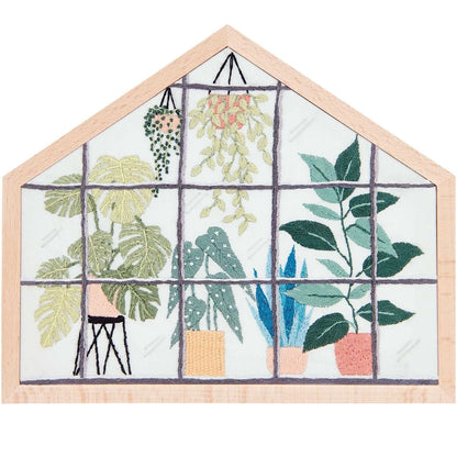 Rico embroidery set, Urban Jungle, small, traced