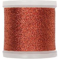 Metallic embroidery thread in copper, 200m by Rico Design