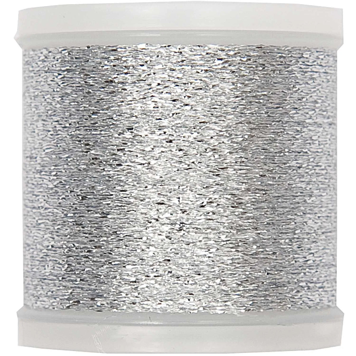 Metallic embroidery thread in silver, 200m by Rico Design