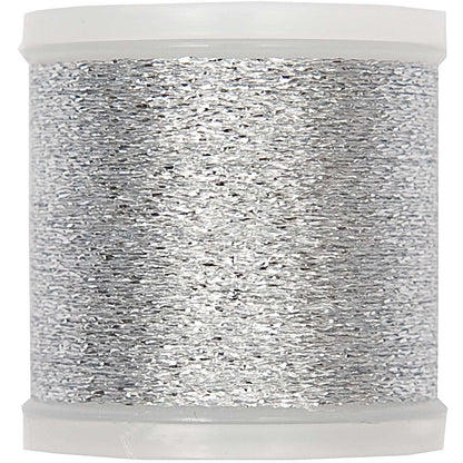 Metallic embroidery thread in silver, 200m by Rico Design