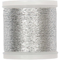 Rico Design silver metallic embroidery thread spool