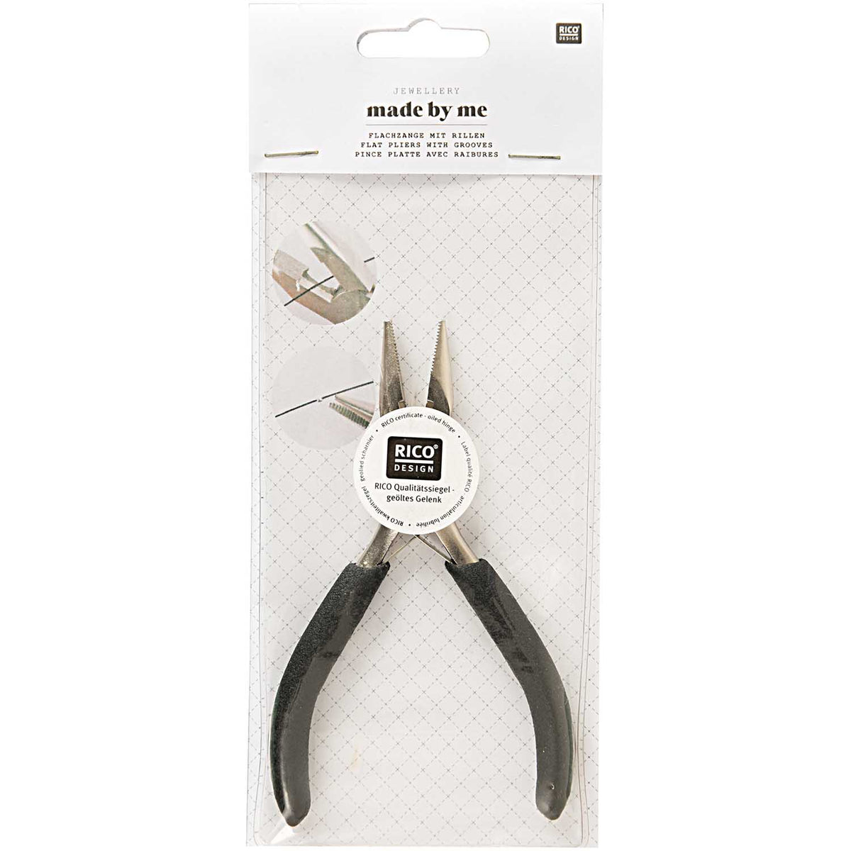 Flat pliers with grooves by Rico Design