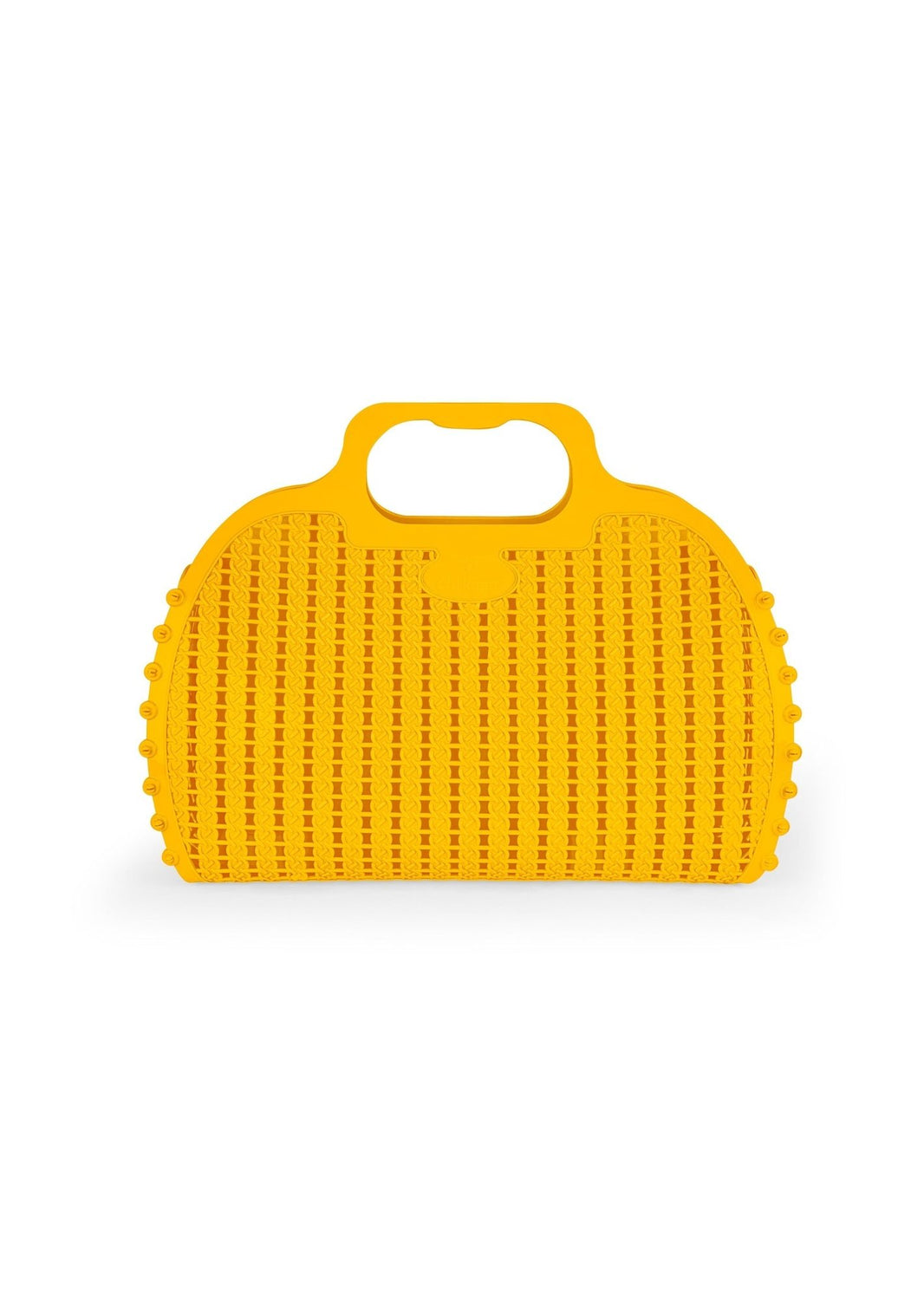 Aykasa foldable Maxi bag in yellow, folded flat