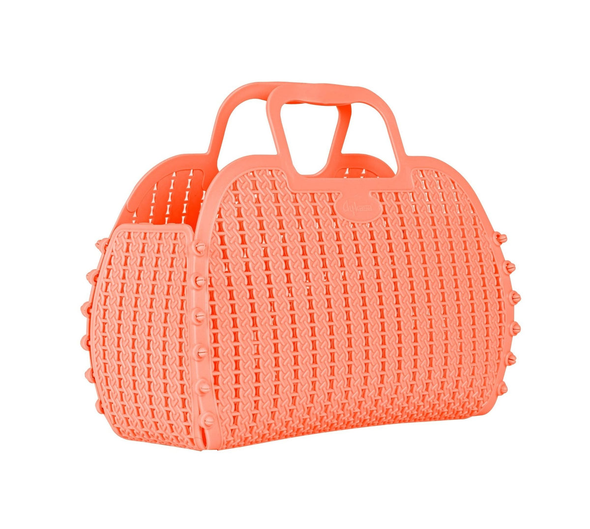 Aykasa foldable Mini bag in salmon pink, folded