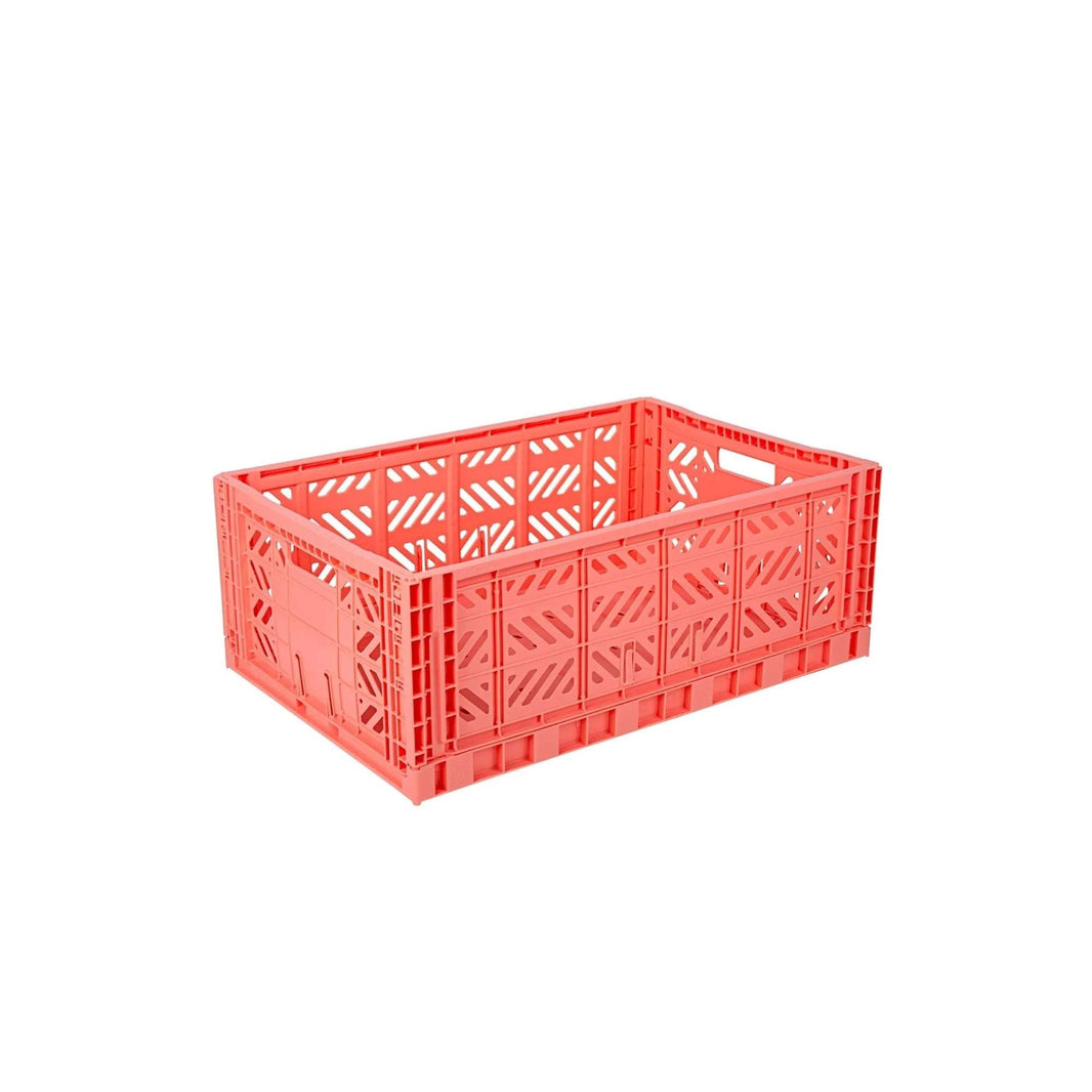 Aykasa Maxi foldable crate in Salmon Pink