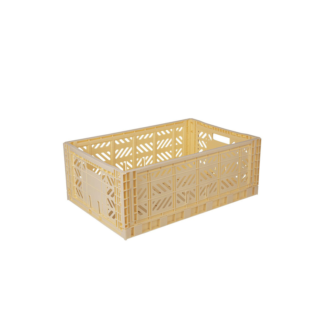 Aykasa Maxi foldable crate in Banana