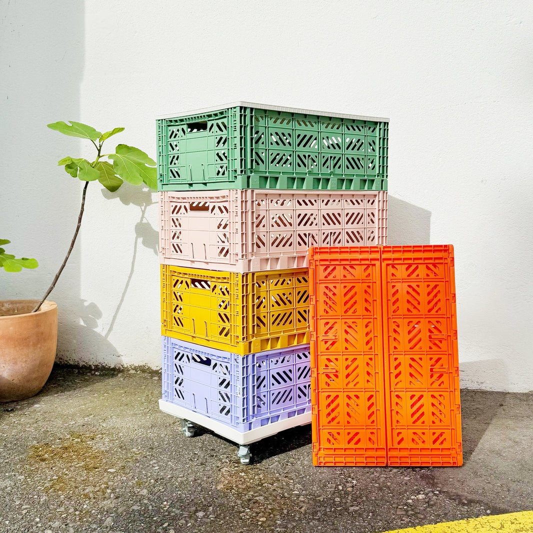 Foldable Crate - Maxi - 60 x 40 x 22cm - recycled plastic - Aykasa
