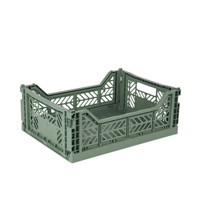 Aykasa Midi Faltkiste in Almond Green