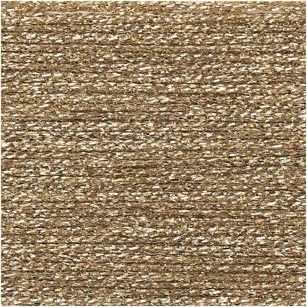 Ricorumi Lamé glitter yarn in gold, 10g by Rico Design
