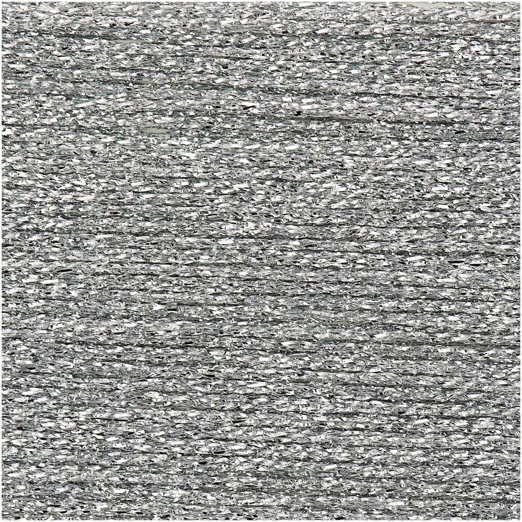 Ricorumi Lamé glitter yarn in silver, 10g by Rico Design