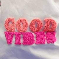 Good Vibes punch needle bag pattern sheet