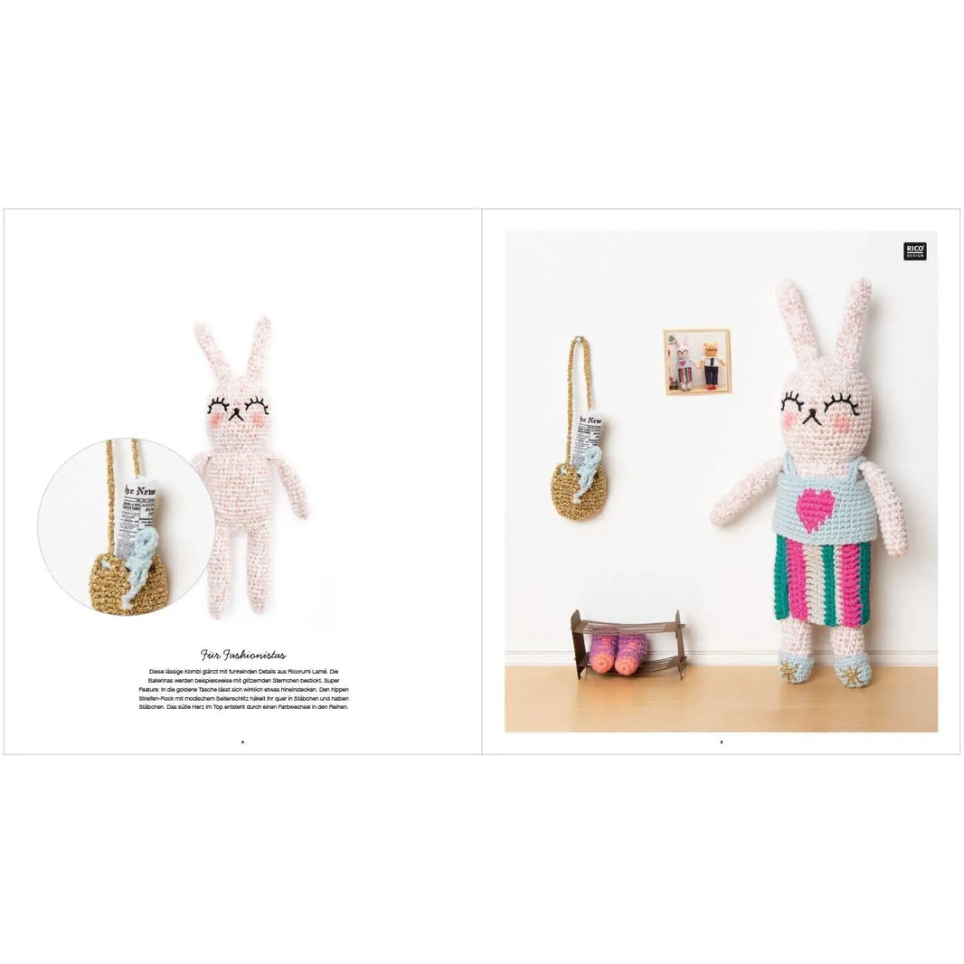 Ricorumi Häkelbuch 'Dress me' auf Deutsch von Rico Design