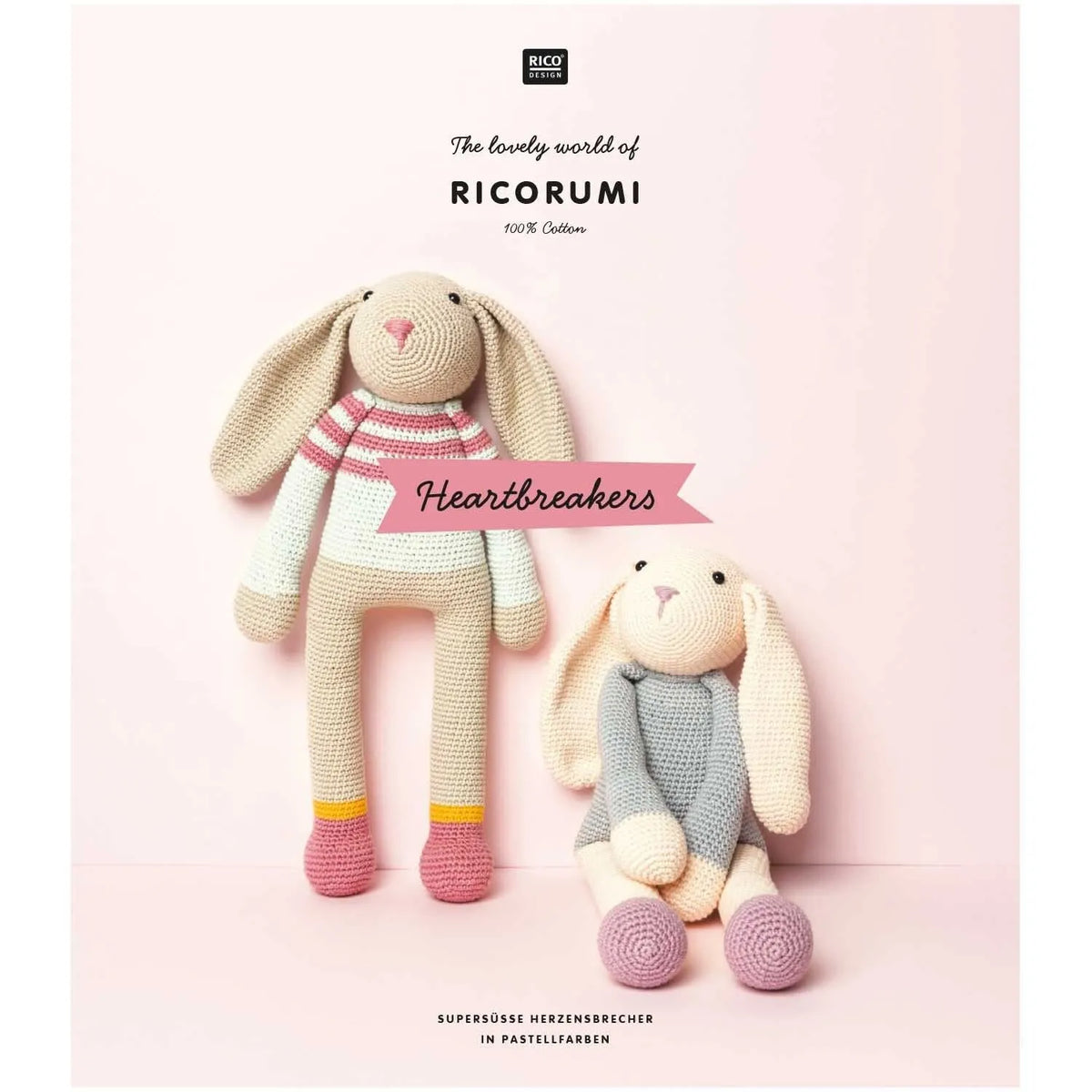 Ricorumi Häkelbuch 'Heartbreackers' auf Deutsch von Rico Design